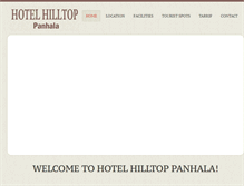 Tablet Screenshot of hotelhilltop.com